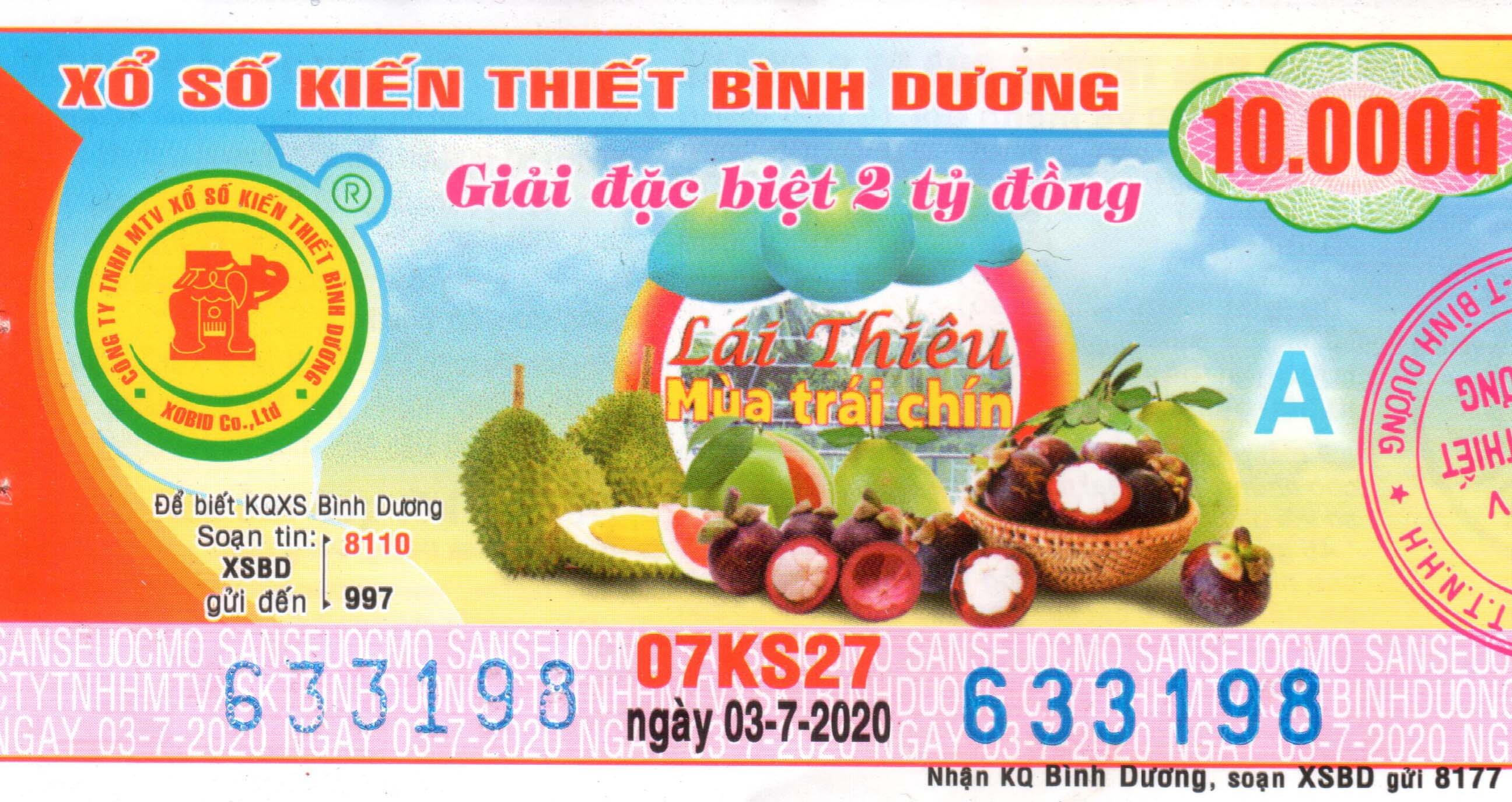 XSMN - SXMN - Kết quả xổ số miền Nam hôm nay thứ 3 ngày 7/7/2020 - Thể 